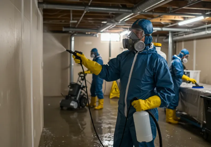 Basement Sanitization and Antimicrobial Treatment process in Valencia, NM