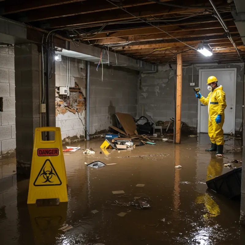 Flooded Basement Electrical Hazard in Valencia, NM Property